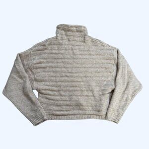Tan Striped Turtleneck Sweater from Prologue